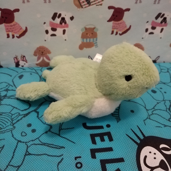 Jellycat Fluffy Turtle- New With Tag Authentic - Picture 1 of 6